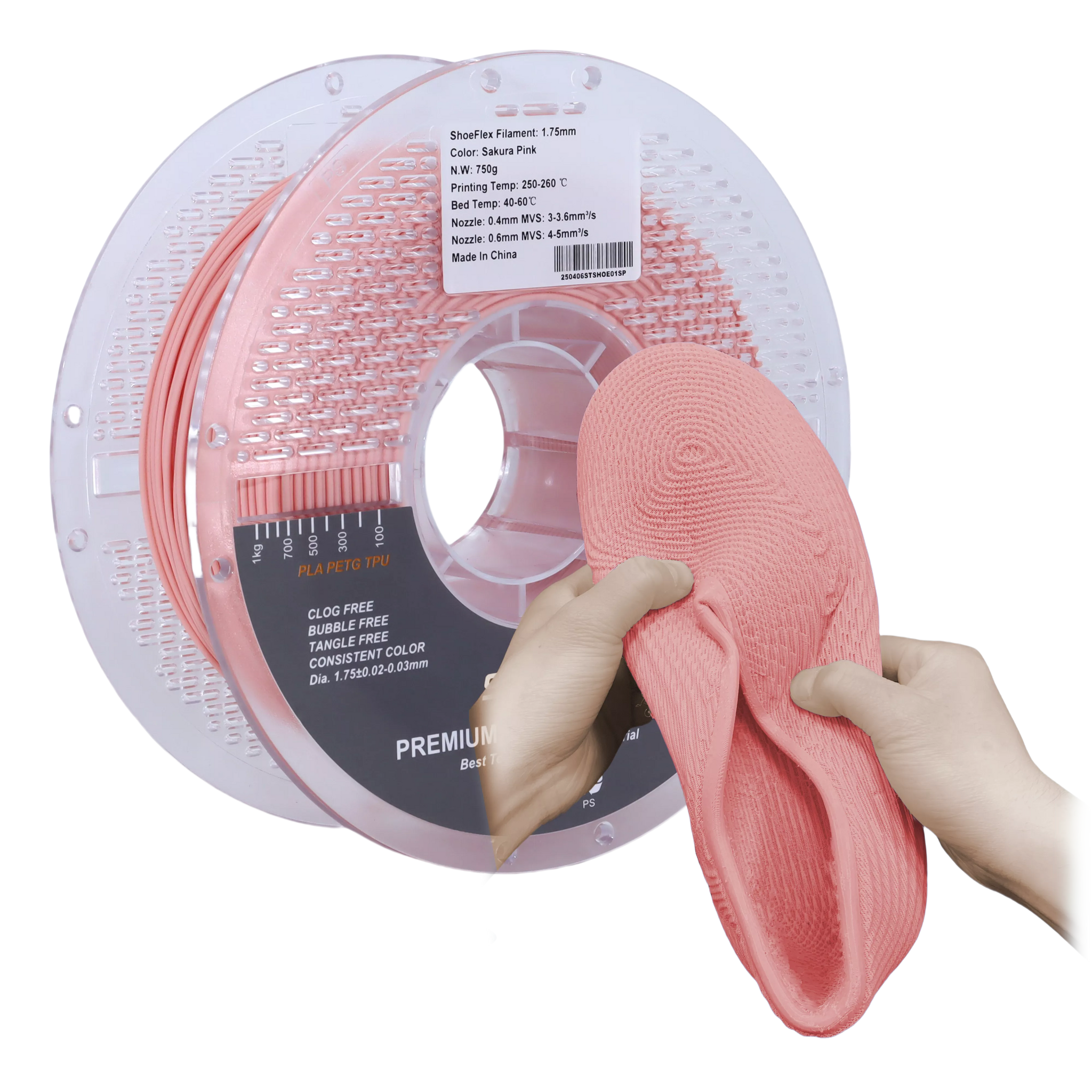 Sting3D ShoeFlex 90A to 75A - 0.75kg